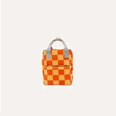 Sticky Lemon backpack small | farmhouse | checkerboard  | pear jam + ladybird red